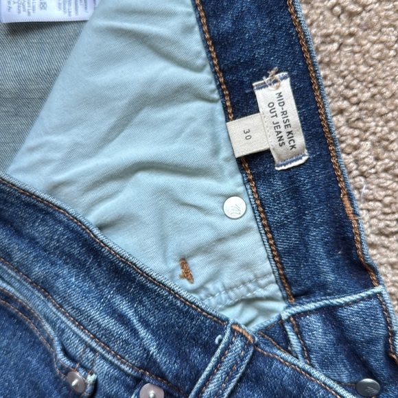 Madewell Mid Rise Kick Out Bootcut Jeans Arlen Wash - Picture 3 of 10